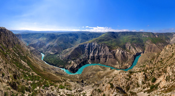 Сулакский каньон и Сары кум